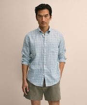 アイリッシュリネン シーズナルパターン カジュアルシャツ Regular Fit
