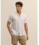 アイリッシュリネン　ストライプ　キャンプシャツ　Regular Fit
