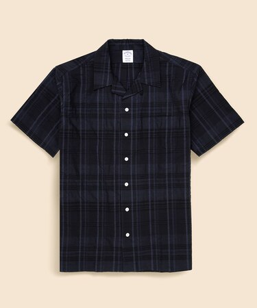 ウール/ポリエステル チェック キャンプシャツ Regular Fit