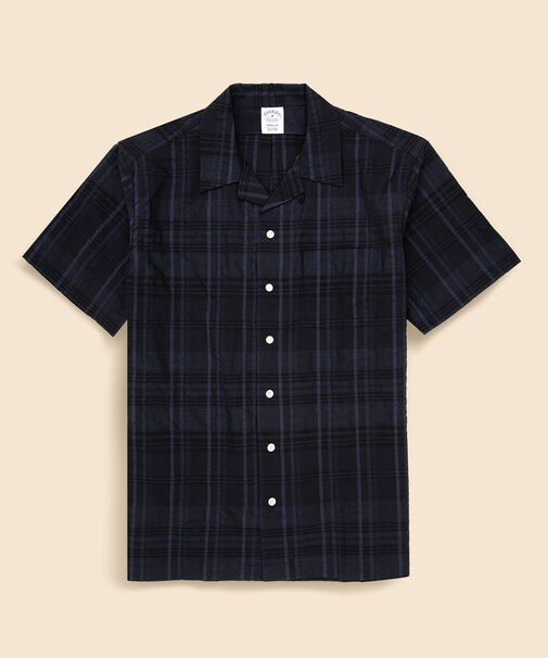 ウール/ポリエステル チェック キャンプシャツ Regular Fit
