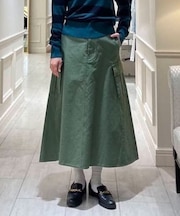 コットン カーゴ ロングスカート