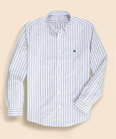ストレッチオックスフォード GFロゴ ストライプ カジュアルシャツ Regular Fit