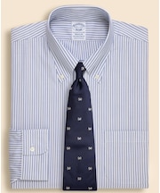 ストレッチロイヤルオックスフォード　ストライプ　ドレスシャツ　Regular Fit