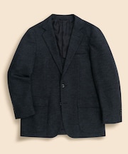 ウール　ニット　ヘリンボーン　シングル２釦ジャケット　Classic