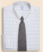 ストレッチヘリンボーン チェック ドレスシャツ Regular Fit