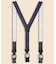 ポリエステルストレッチ　メダリオン　２Wayサスペンダー　Made in USA