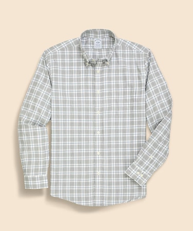 ノンアイロン ストレッチコットンツイル チェック カジュアルシャツ Regular Fit