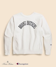Brooks Brothers×Champion　USAコットン　ラバープリントロゴ　スウェットシャツ　Made in USA