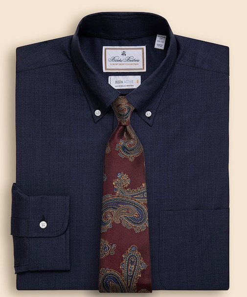 ラグジュアリー ウォッシャブルウール ドレスシャツ Regular Fit