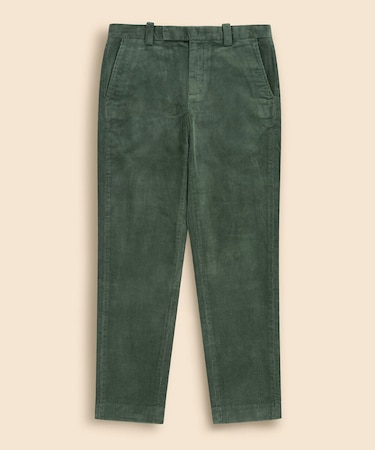 ストレッチコットン 8-Waleコーデュロイ プレーンフロントパンツ Regular