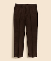 コットン　ブラッシュドツイル　プレーンフロントパンツ　Regular