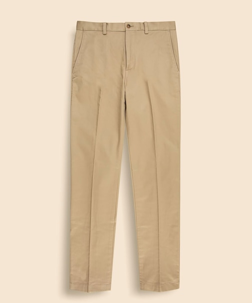 コットン フランネルライニング プレーンフロント チノパンツ Regular