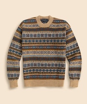 ブリティッシュウール フェアアイル クルーネックセーター Made in England