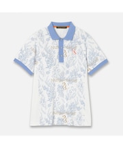 【Men's】ミモザプリントポロシャツ