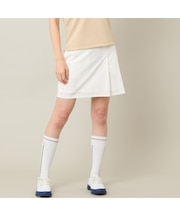 【Women's】【接触冷感/UVカット/撥水】ストレッチプリーツキュロット