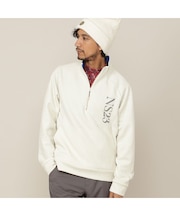 【Men's】膨れJQ ハーフZIPモック