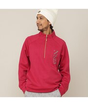 【Men's】ジャカード ハーフZIPモック