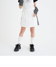 ラインストレッチ台形スカート