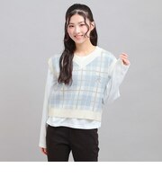 【セットアイテム】ニットベスト+ロンT