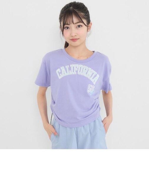 【別注】サイドギャザーデザイン半袖Tシャツ