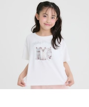 【接触冷感】ねこフォトドロスト半袖Tシャツ