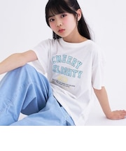 【デイリープライス】【綿100%】カレッジプリント半袖Tシャツ