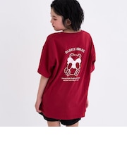 【綿100%】リボンくまちゃん半袖Tシャツ