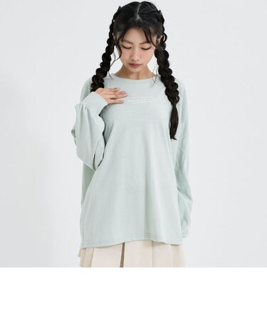 【別注】リブつきバックプリントビッグロンT