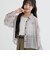 チェックシアー袖ドロストシャツ＋タンクセット