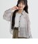 チェックシアー袖ドロストシャツ＋タンクセット