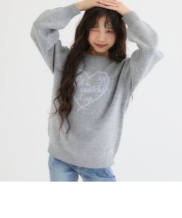 【洗える】ロゴアソートニット