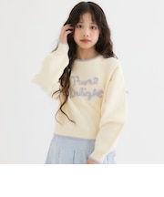 【洗える】もちもちコード刺しゅうニット