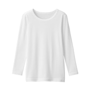 キッズ あったか綿 クルーネック長袖Tシャツ
