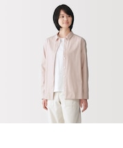 婦人 洗いざらし ブロードレギュラーカラー長袖シャツ