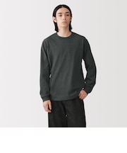 紳士　洗いざらし太番手クルーネック長袖Ｔシャツ