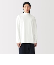 紳士 起毛天竺編みハイネック長袖Tシャツ