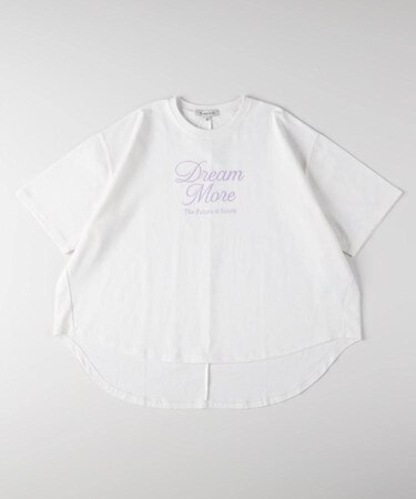 VIVIAN BLUE(ヴィヴィアンブルー)前後差ドルマンプリントTシャツ