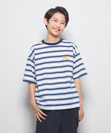 Refurbish(リファービッシュ)プリントボーダーTシャツ