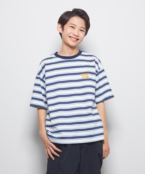 Refurbish(リファービッシュ)プリントボーダーTシャツ