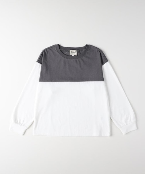 Refurbish(リファービッシュ)【キッズ】フットボール切替長袖Tシャツ