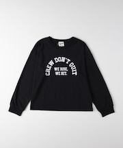 Refurbish ロゴデザイン長袖Tシャツ