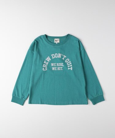 Refurbish ロゴデザイン長袖Tシャツ