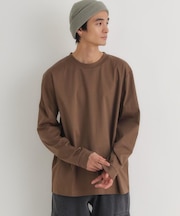 《遮熱/接触冷感/さらっと心地良い》シルケット加工ロングスリーブTシャツ