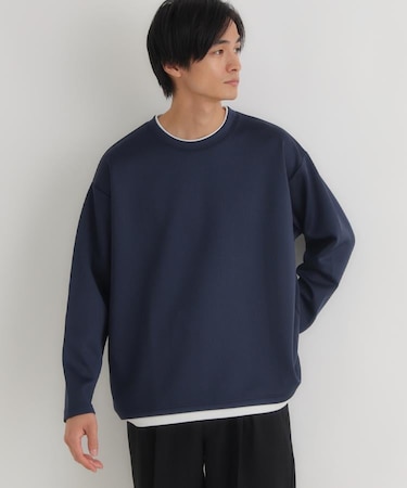 杢ダンボールフェイクレイヤードトップス