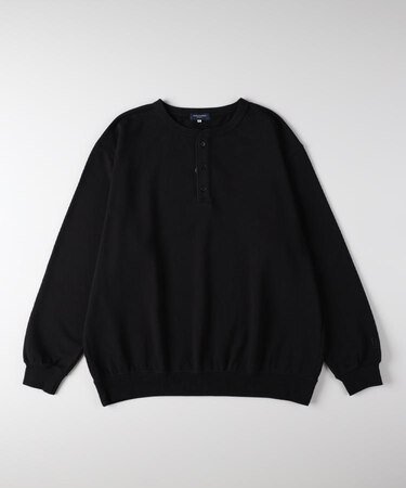 BACK NUMBER(バックナンバー)【メンズ】スウェットヘンリーネックプルオーバートレーナー