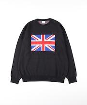 BACK NUMBER(バックナンバー)【メンズ】「日本製」ジャカードクルーネックセーター