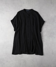 HONEYSUCKLE ROSE(ハニーサックルローズ)【レディース】【すっきり見え】タックシアーチュニック(着丈長め/体型カバー/寒暖差対策)