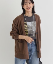 HONEYSUCKLE ROSE(ハニーサックルローズ)【レディース】「やわラク」Vネックニットカーディガン(洗濯機で洗える/毛玉ができにくい)