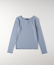 HONEYSUCKLE ROSE(ハニーサックルローズ)【レディース】リブメローロングスリーブTシャツ