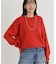 HONEYSUCKLE ROSE(ハニーサックルローズ)【レディース】【スウェット感覚のニット】「やわラク」スウェットライクセーター（洗濯機で洗える）